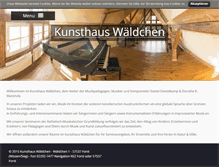 Tablet Screenshot of kunsthaus-waeldchen.de